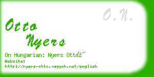 otto nyers business card